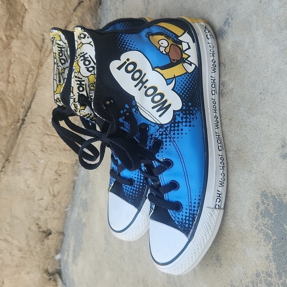 The Simpsons x Chuck Taylor All Star High 'Homer D'oh!' Men 6 Women 8 High Tops - Picture 5 of 14